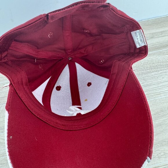 Alabama Crimson Tide Two-Tone Adjustable Hat Embroidered A Logo Elephant Cap - Picture 5 of 5